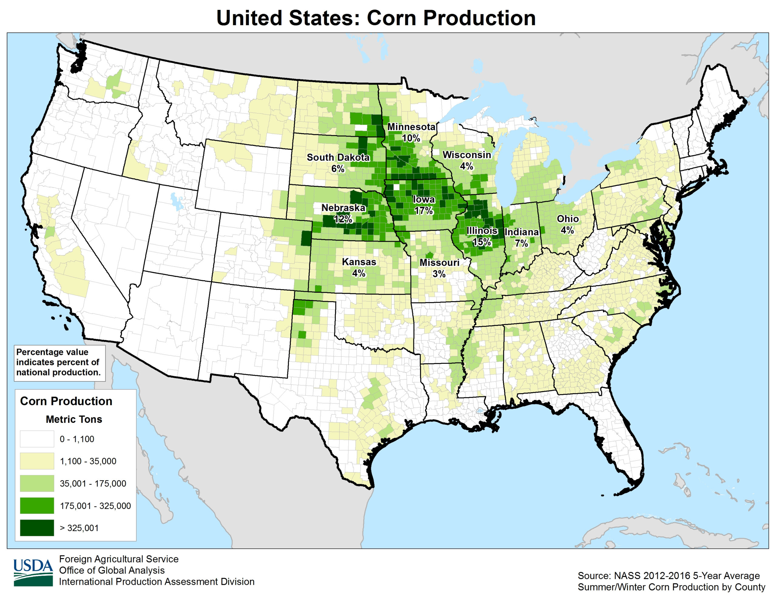 United States Crop Production Maps