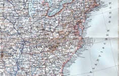 United States Eastern Seaboard Map 1906 East Coast Edwardian Etsy