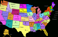United States Labeled Map Free Printable Map Of Usa With States