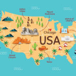 United States Landmark Map 226164 Download Free Vectors Clipart