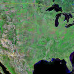 United States Map And Satellite Image