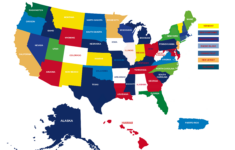 United States Map Capital City U S State United States Png Download