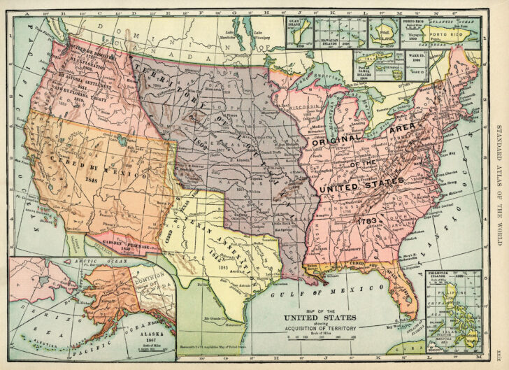 Old USA Map