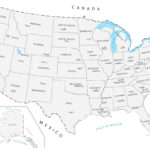 United States Map With Capitals GIS Geography