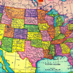 United States Of America Map Colors Usa United States Map State