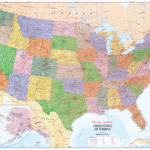 United States Of America Political Map Locked PDF XYZ Maps