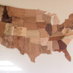 United States Of Wood How It S Made Wood Map Wooden Map United