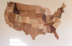 United States Of Wood How It s Made Wood Map Wooden Map United