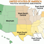 United States Political Geographic Divisions Map