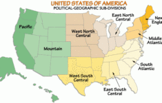 United States Political Geographic Divisions Map