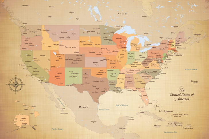 Push Pin USA Map
