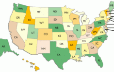 United States Two Letter Abbreviation Map