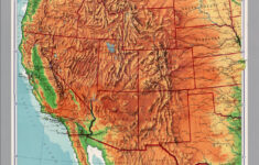 United States Western Physical Political David Rumsey Historical