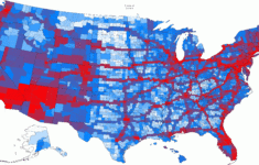 US County Map Based On How Often Each County Is Visited Map County