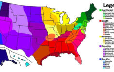 US Cultural Regions Map Region Culture