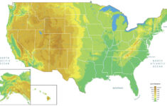 US Elevation Map And Hillshade GIS Geography