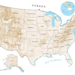 US Elevation Map And Hillshade GIS Geography