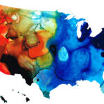 US Map 4 Colorful USA Maps By Sharon Cummings Rich Reds An Flickr