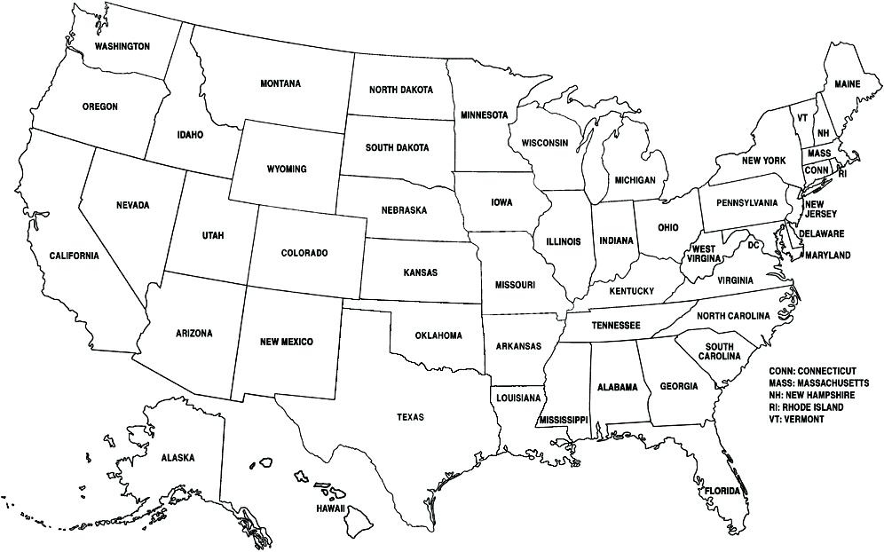 US Map Coloring Pages Best Coloring Pages For Kids