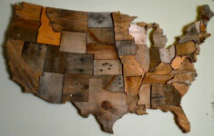 US Map Made From Wood Pallets Wood Pallets Wood Wood Pallet Wall