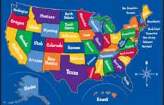 us map play rug rectangle 36 x 80 lc201 learning carpets 1 US Map Play Rug Rectangle 36 X 80 LC201 Learning Carpets