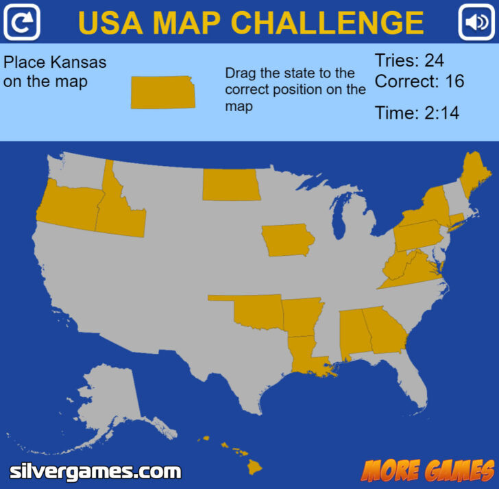 Map Of The USA Game