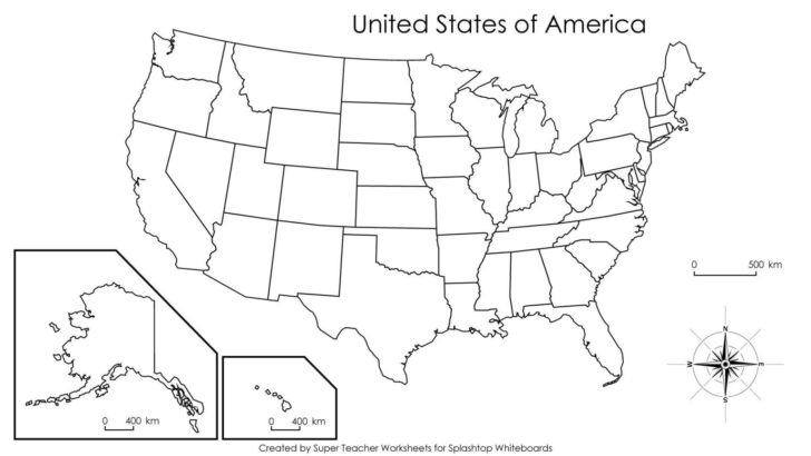 Fill In USA Map