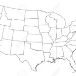 Us Map Vector Outline At Vectorified Collection Of Us Map Vector