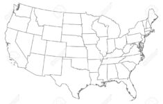 Us Map Vector Outline At Vectorified Collection Of Us Map Vector