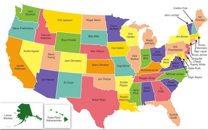 All States In USA Map