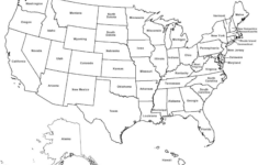 US Map With State Names Free Download