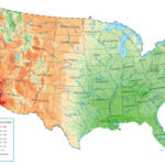 US Precipitation Map GIS Geography