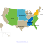 US Region Map Template Free PowerPoint Templates