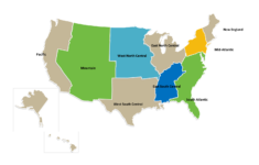 US Region Map Template Free PowerPoint Templates
