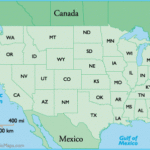 US States Abbreviation Map