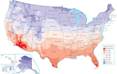 US Temperature Map GIS Geography
