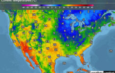 US Weather Current Temperatures Celsius WeatherCentral