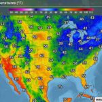 US Weather Current Temperatures Map WeatherCentral