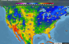 US Weather Current Temperatures Map WeatherCentral