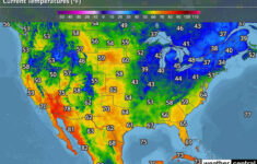 US Weather Current Temperatures Map WeatherCentral