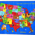 USA Cartoon Map 6 6 X 8 4 Cartoon Map Maps For Kids Map Puzzle