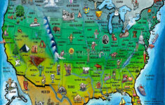 USA Cartoon Map By Kevin Middleton Redbubble