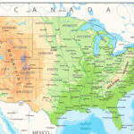 USA Detailed Physical Map N O W
