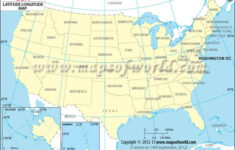 USA Latitude And Longitude Map Latitude And Longitude Map Usa Map