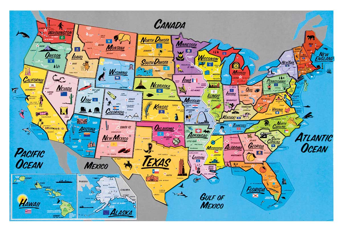 USA Magnetic Map Puzzle Walmart Walmart