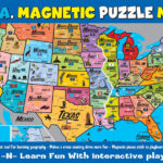 USA Magnetic Puzzle Map