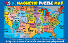 usa magnetic puzzle map USA Magnetic Puzzle Map
