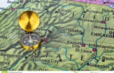 USA Map And Compass Stock Image Image Of Goal America 89056489