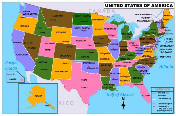 Free Map Of USA