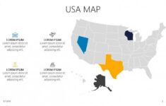 USA Map Free Google Slides Template